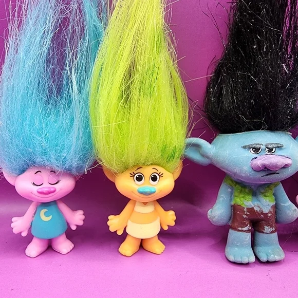 6 DreamWorks Trolls Movie 2" Figures - Picture 2 of 7